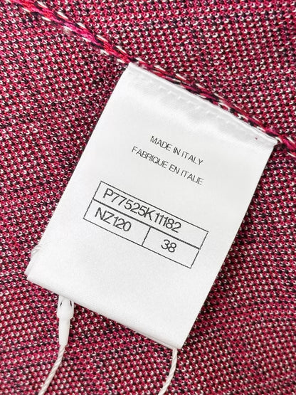 Chanel 24A red cashmere cardigan