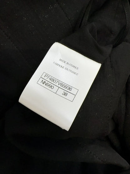 Chanel 23S black tweed dress