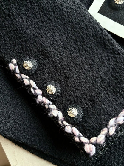 Chanel 24K black tweed Jacket