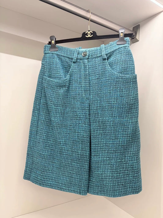 Chanel 22P Blue Tweed pants