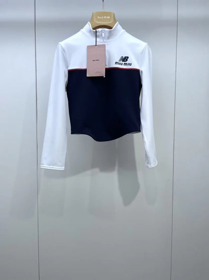 Miu Miu & New Balance cropped athletic top