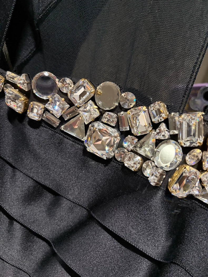Chanel 06A Black Swarovski Little Black dress