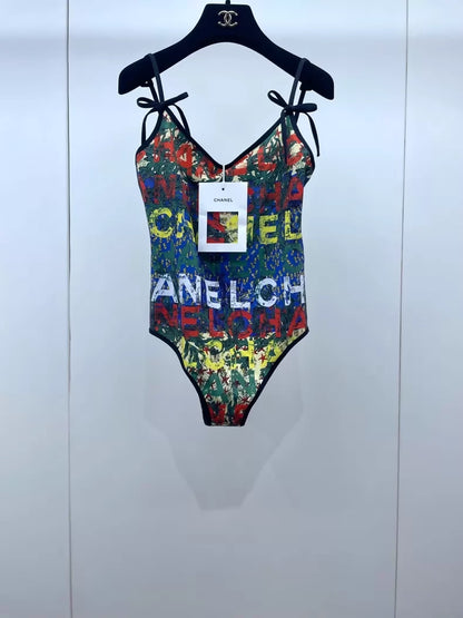 Chanel 26M Graffiti One-Piece Swimsuit