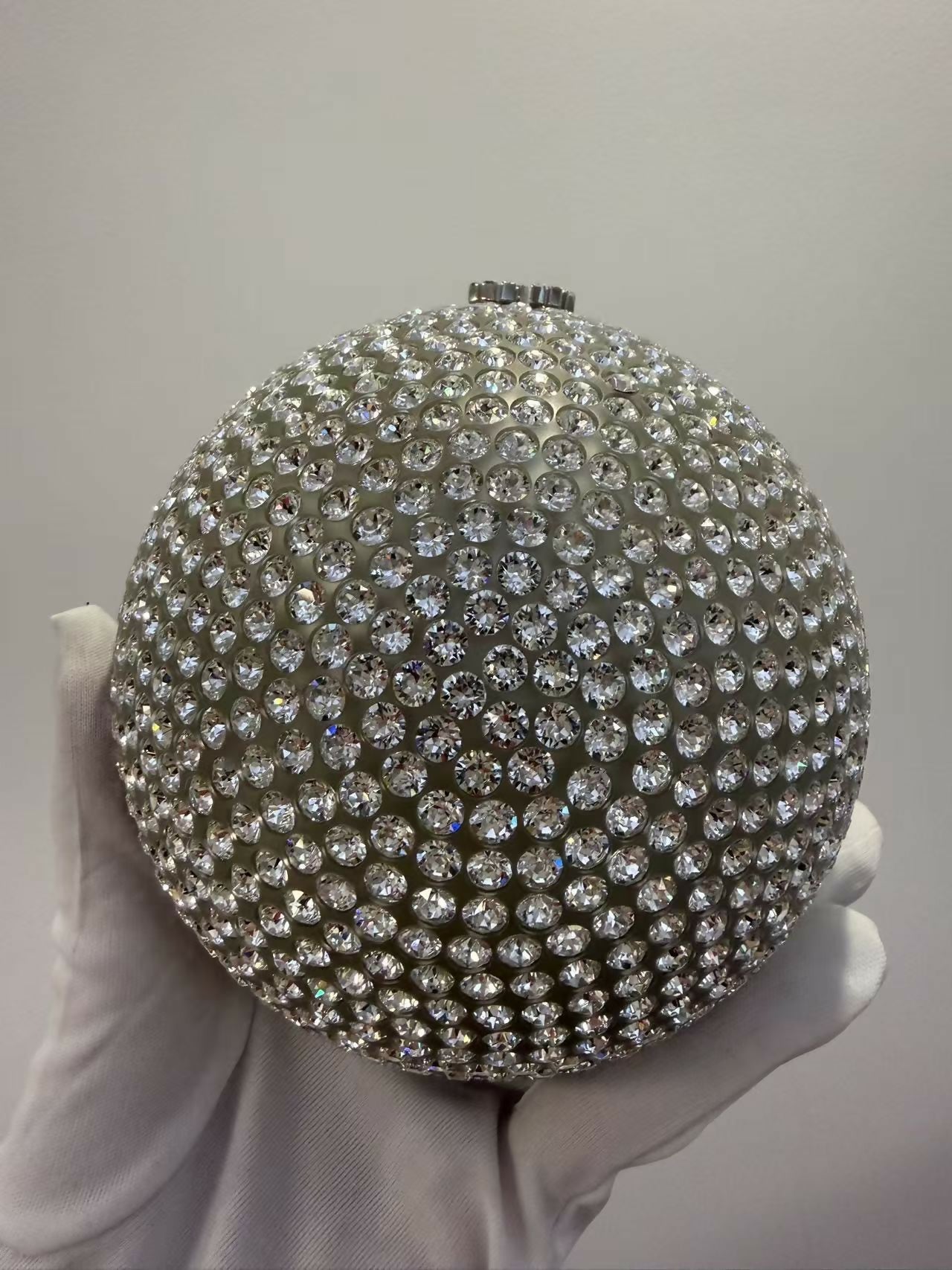 Chanel 2018 Runway Round Crystal Ball evening bag