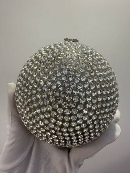 Chanel 2018 Runway Round Crystal Ball evening bag