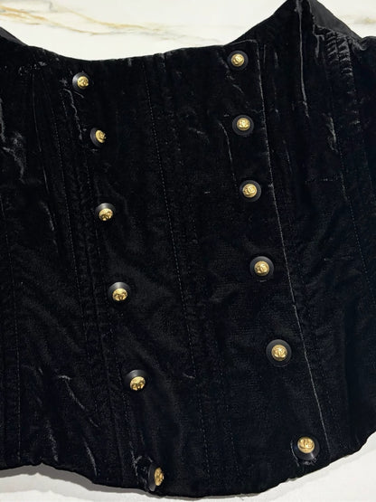 Chanel Vintage Black Velvet top