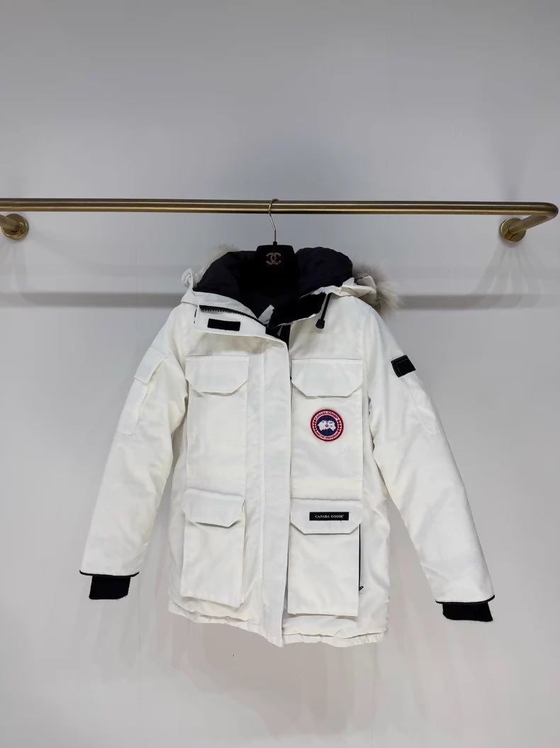 Canada Goose Dawn White Expedition Down Jacket