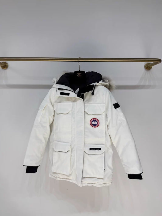 Canada Goose Dawn White Expedition Down Jacket