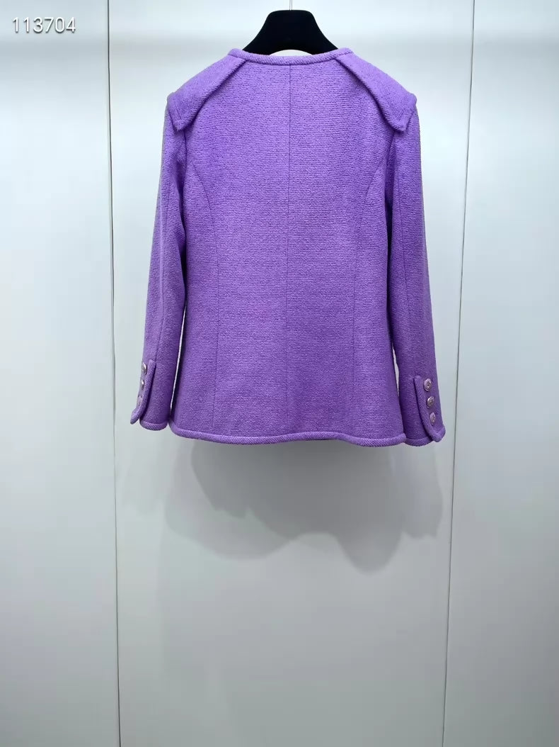 Chanel 20C four-pocket purple jacket