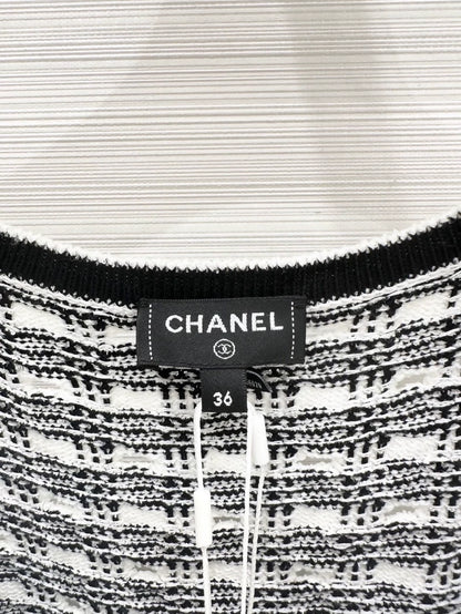 Chanel 23P Black & white dress