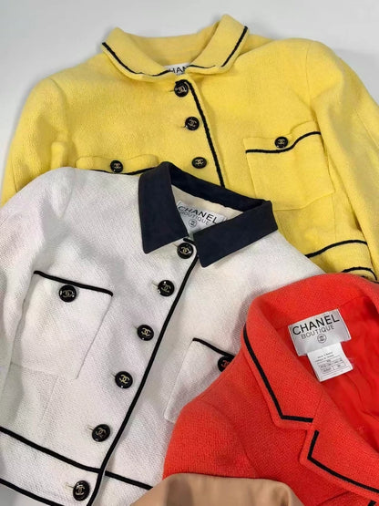 Chanel 95P Red and Black jacket Top