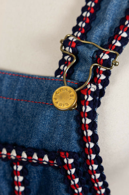 Chanel 1993 Fall/Winter Vintage Braided Logo Overalls