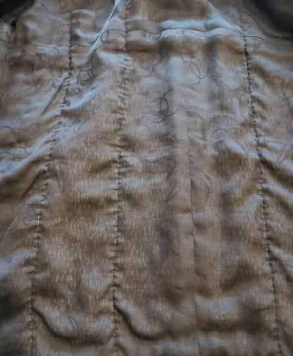 Chanel 11A Black White Tweed Braided Trim Zip Up Jacket FR 50