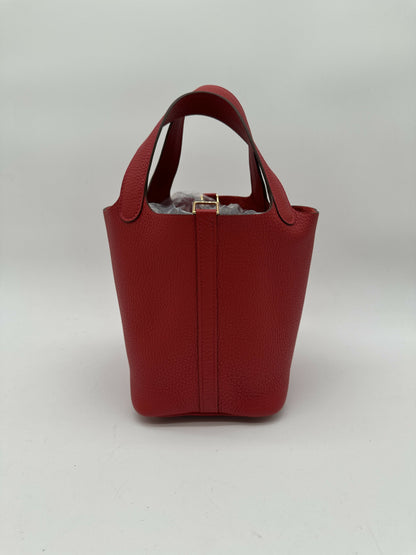 Hermès Picotin 18 Rouge Casaque GHW Stamp W 2025