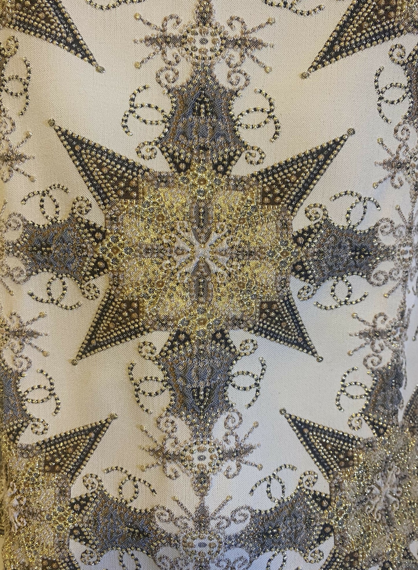 Rare Chanel 06P Ecru Gold Metallic Tank Top Camisole 
Matching Shorts SET FR 38