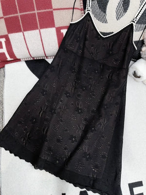 Chanel 24B Black Lace Dress
