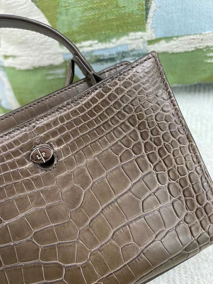 Loro Piana crocodile leather tote bag