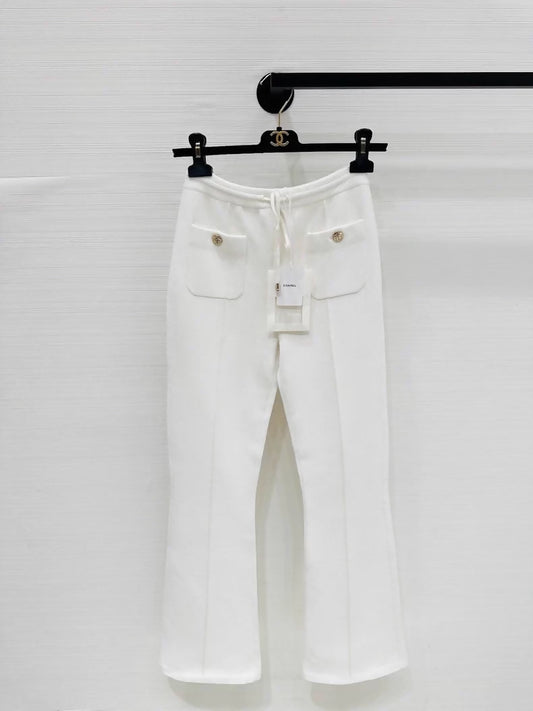 Chanel 25N White Ski Trousers