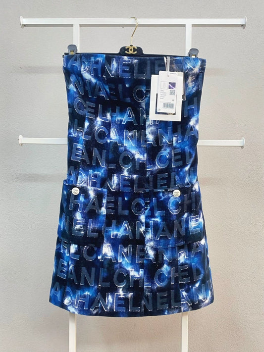 Chanel 21C blue dress