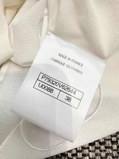 Chanel 25S off-white silk shirt