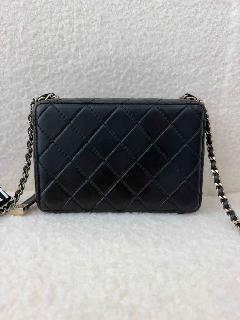 Chanel 24s Black Lambskin Camera Bag