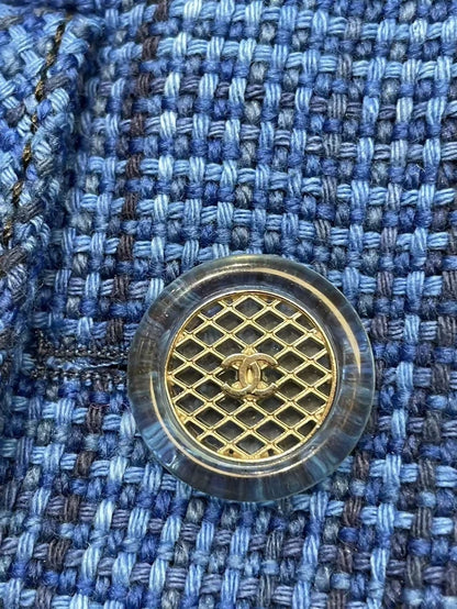 Chanel 20C Six-pocket blue jacket