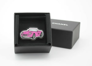 Chanel 24C Acrylic Pink Auto Motif Brooch