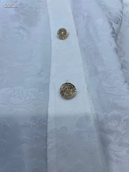 Chanel 25A Camellia white Shirt