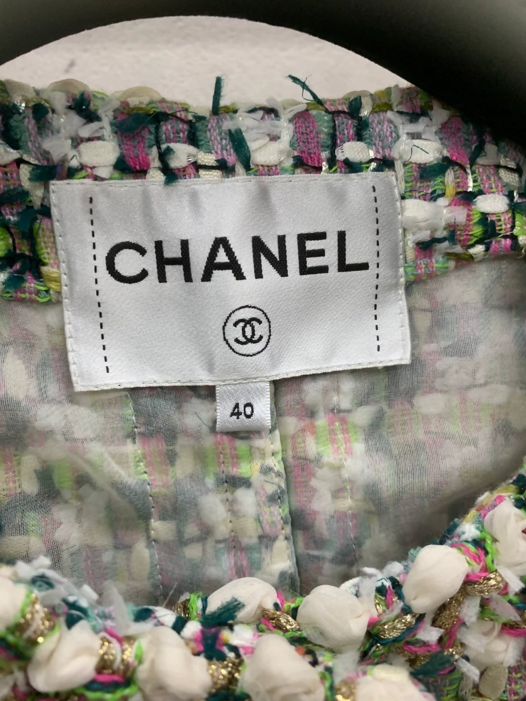 Chanel 18C tweed long coat