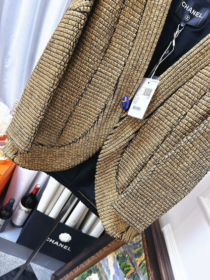Chanel 19A gold jacket