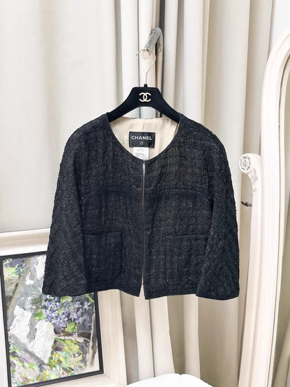 Chanel 12S Black jacket and Skirt