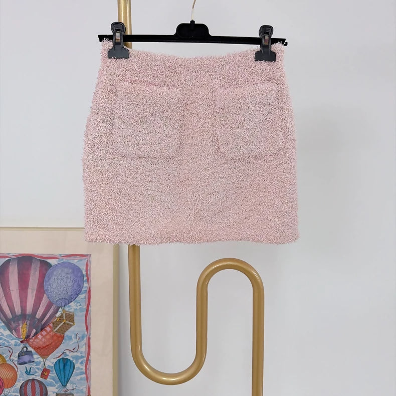 Chanel Pink Midi Skirt