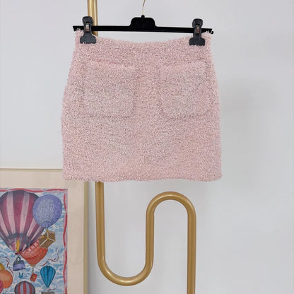 Chanel Pink Midi Skirt