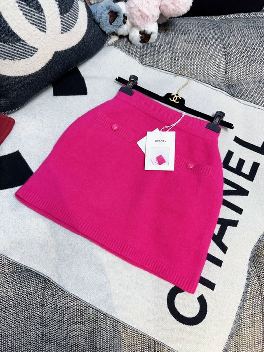 Chanel 22B pink skirt