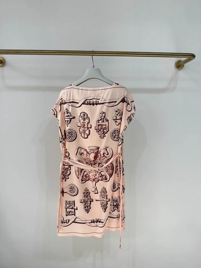 Hermes Spring/Summer 2026 pink Silk Dress