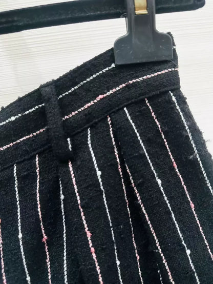 Chanel striped tweed shorts