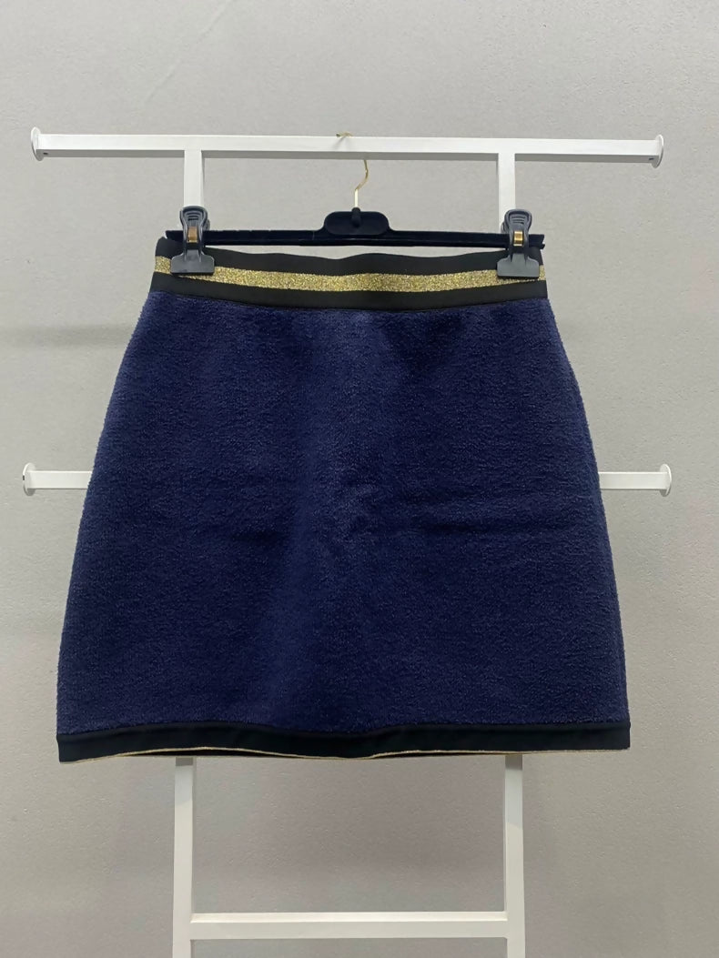 Chanel 19C dark blue skirt