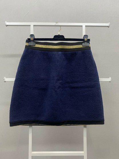 Chanel 19C dark blue skirt