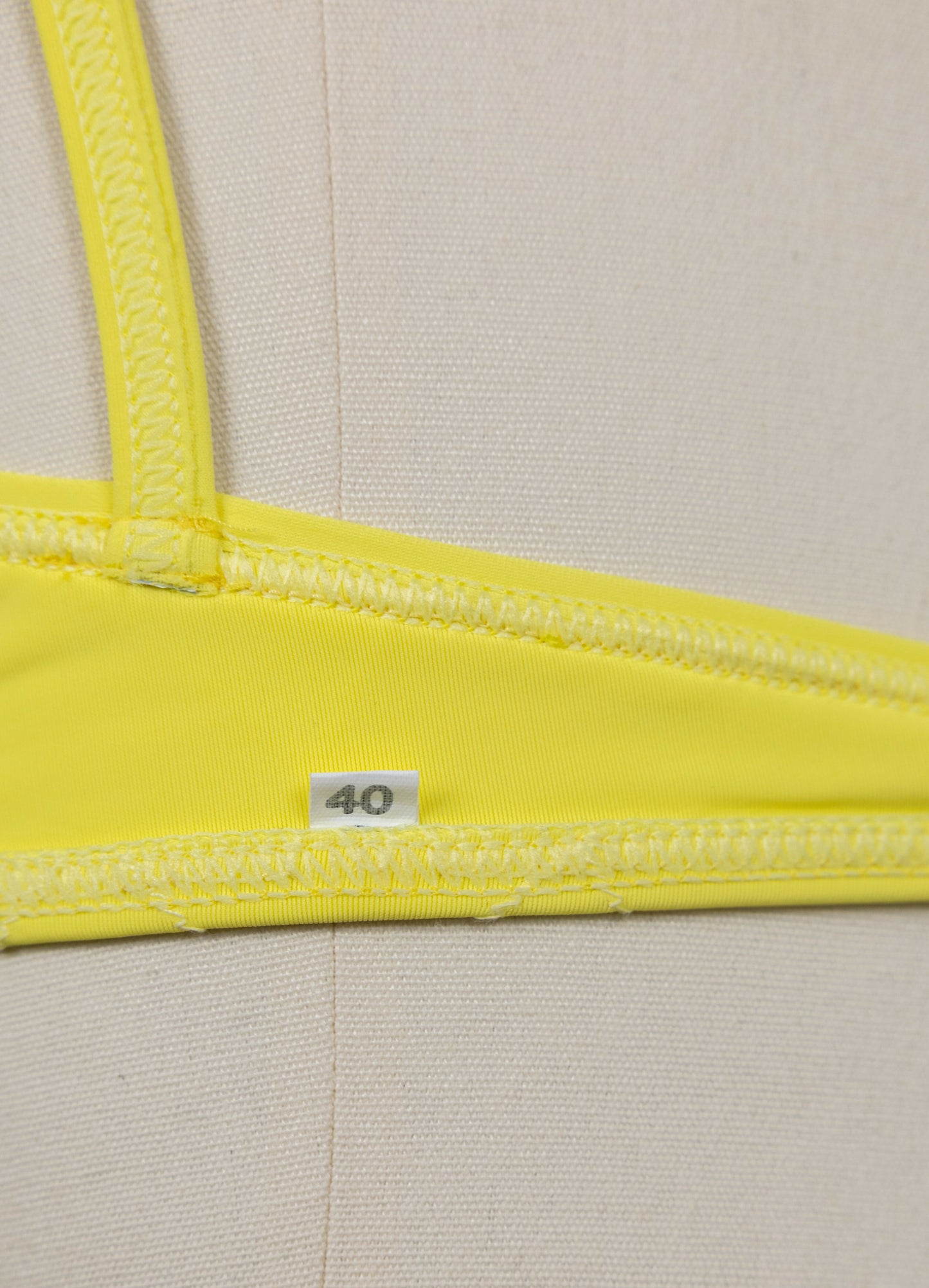 Chanel 1994 Cruise Vintage Yellow Logo Quilted Bikini
