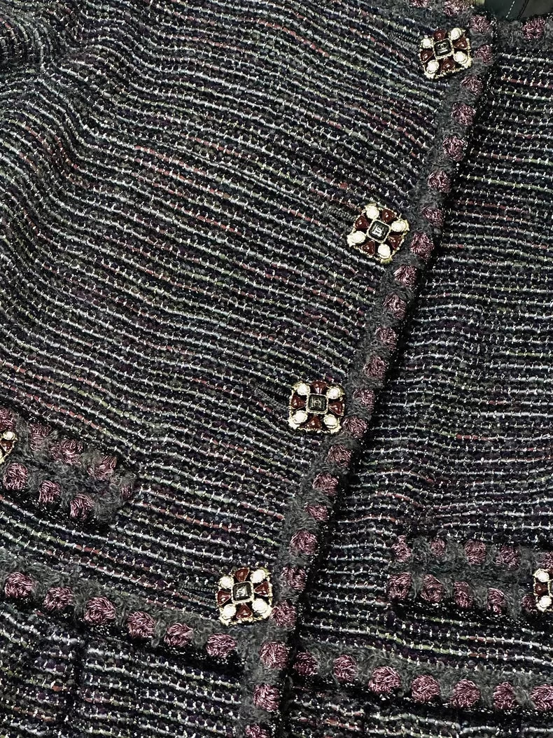 Chanel 11A Black tweed dress