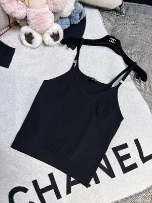 Chanel 25s black top