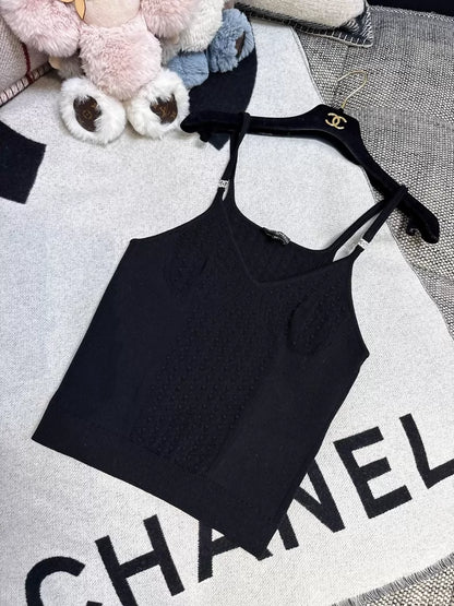 Chanel 25s black top