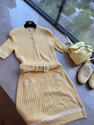 Chanel 22p yellow dress