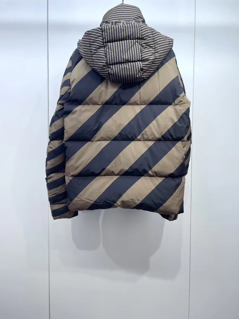 Fendi's popular monogram reversible down jacket
