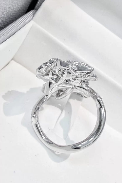 Dior Rose Bagatelle white gold full-diamond rose ring