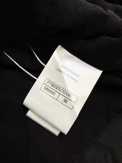Chanel 24B black tweed vest with fine embroidery and sequins