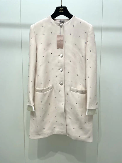 Miu Miu rhinestone-studded jacket