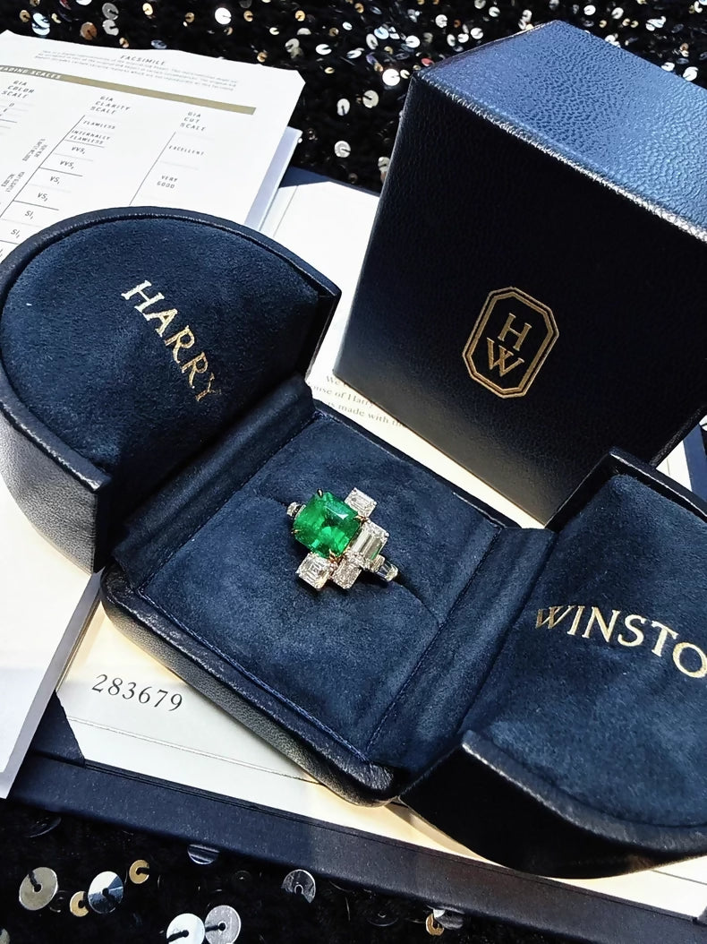 Harry Winston Columbia Emerald ring