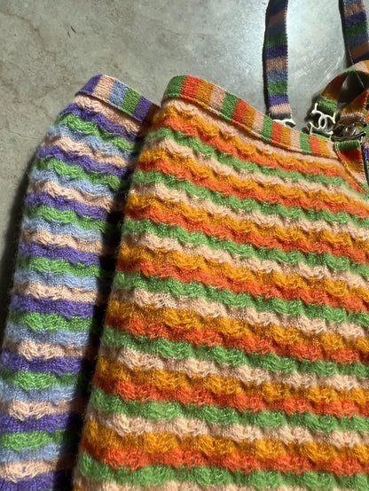 Chanel 24A purple striped camisole
