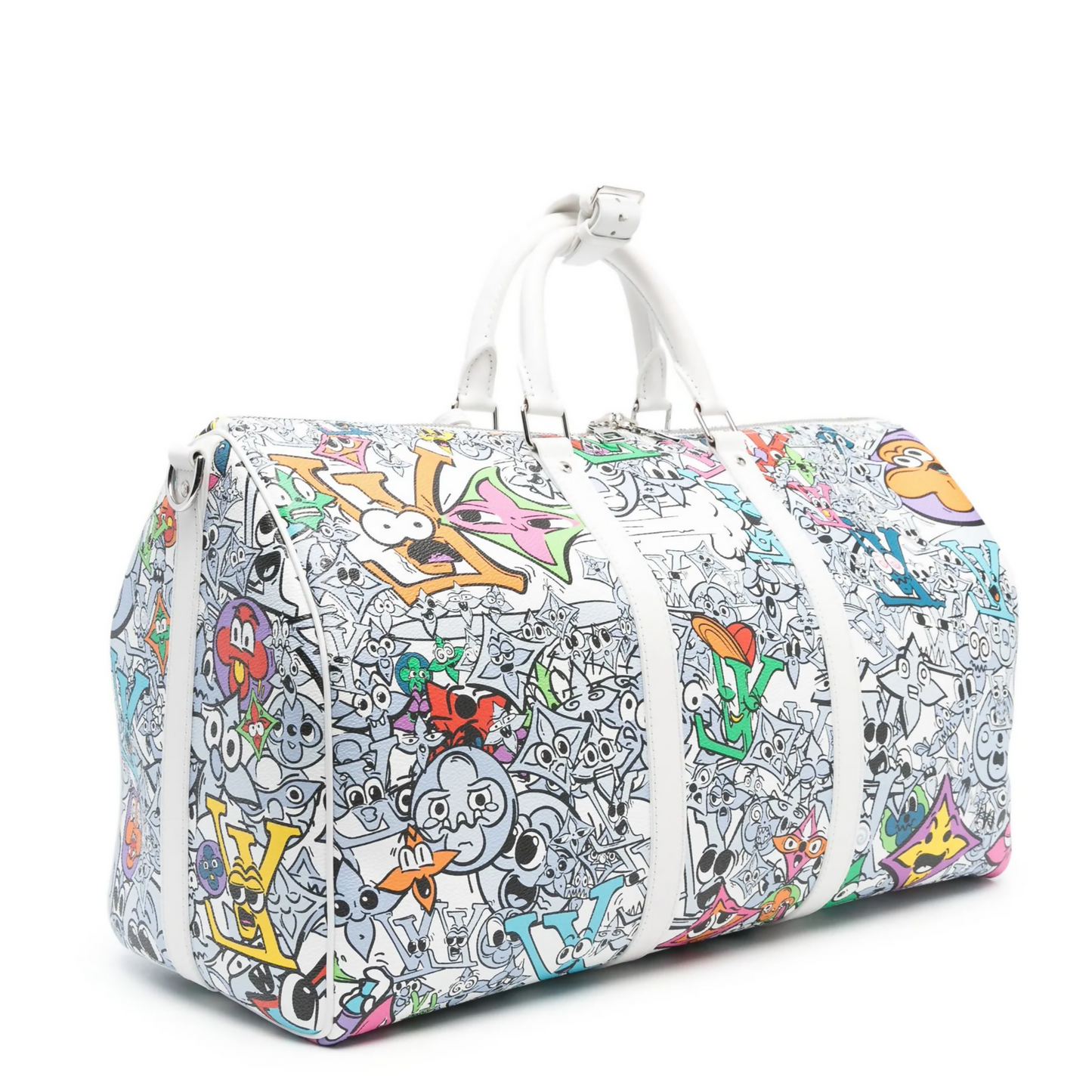 Louis Vuitton Comic Book Monogram Canvas Keepall Bandoulière 50